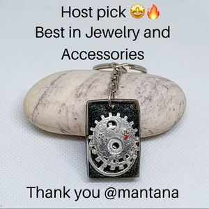 Steampunk gear keychain,Watch gear keychain